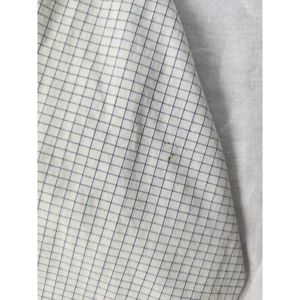 Banana Republic Men's Slim Fit M Medium Pearl Snap Checkered Western Shirt